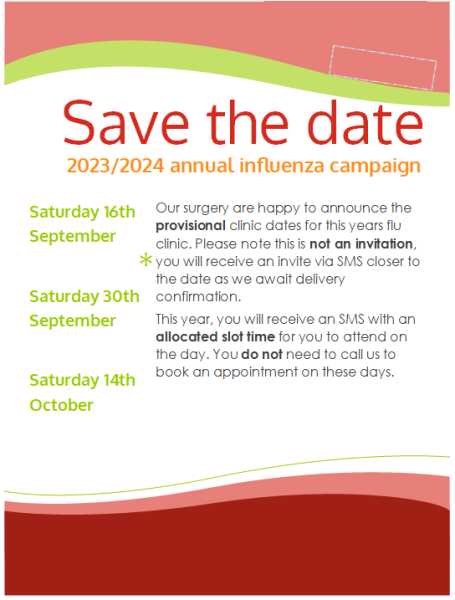 Save the date flu 2023